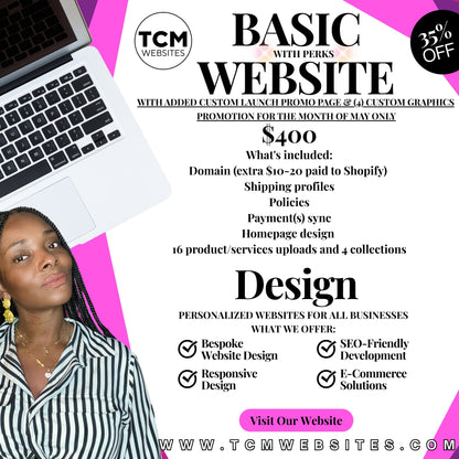 BASIC Hire Me To Build Your Shopify Website (w/PERKS)