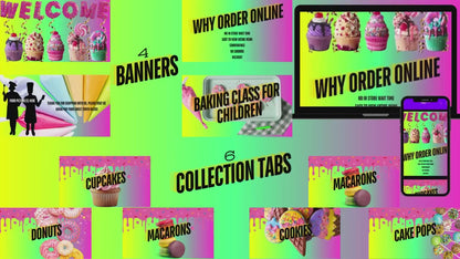 Fully Editable Shopify Website Theme Template (Bakery)